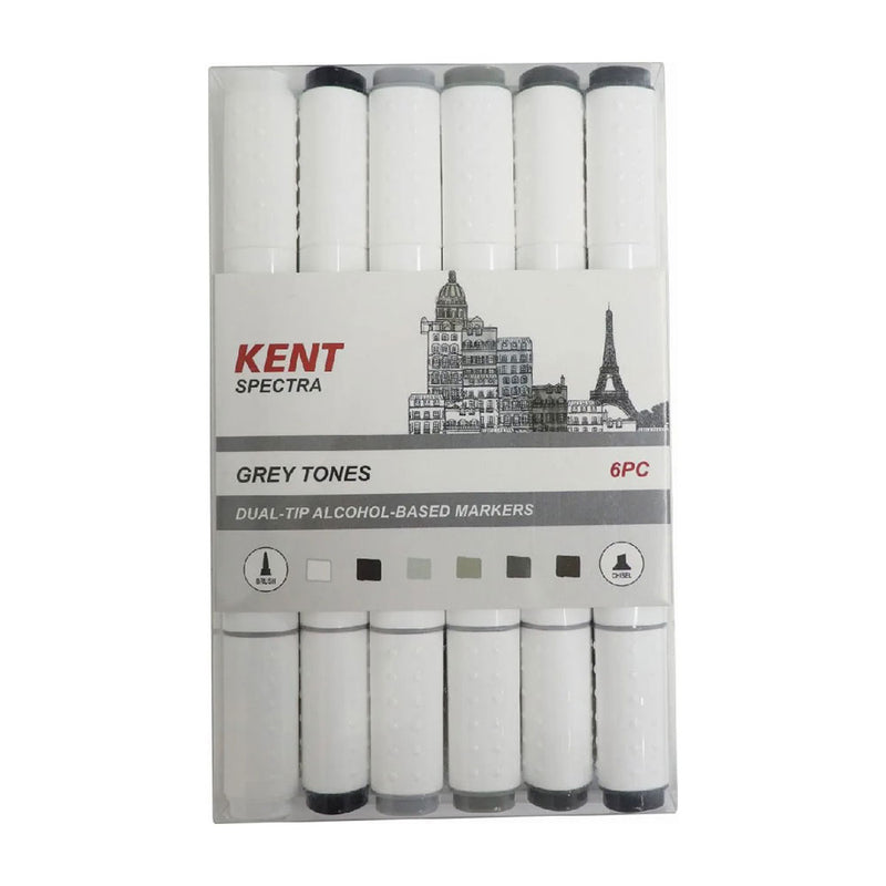 Kent Spectra Graphic Design Marker Set 6pcs