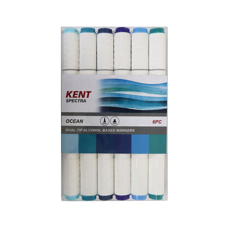 Conjunto de marcadores de design gráfico de espectros Kent 6pcs