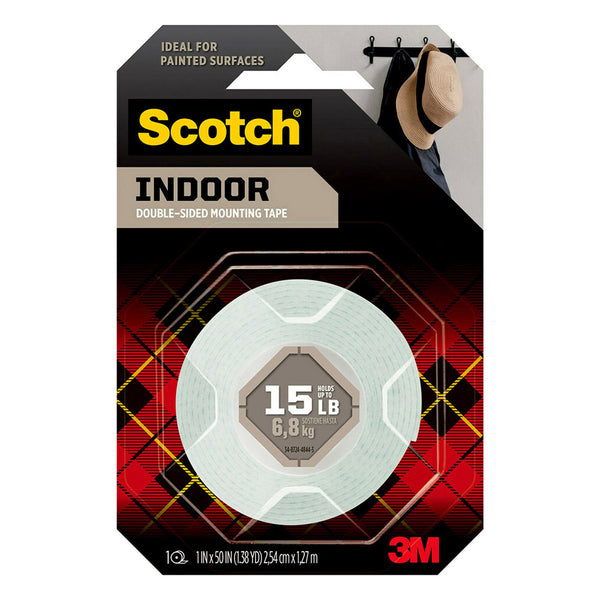 Scotch Mounting Tape 6pk (24.4mmx1.3m)