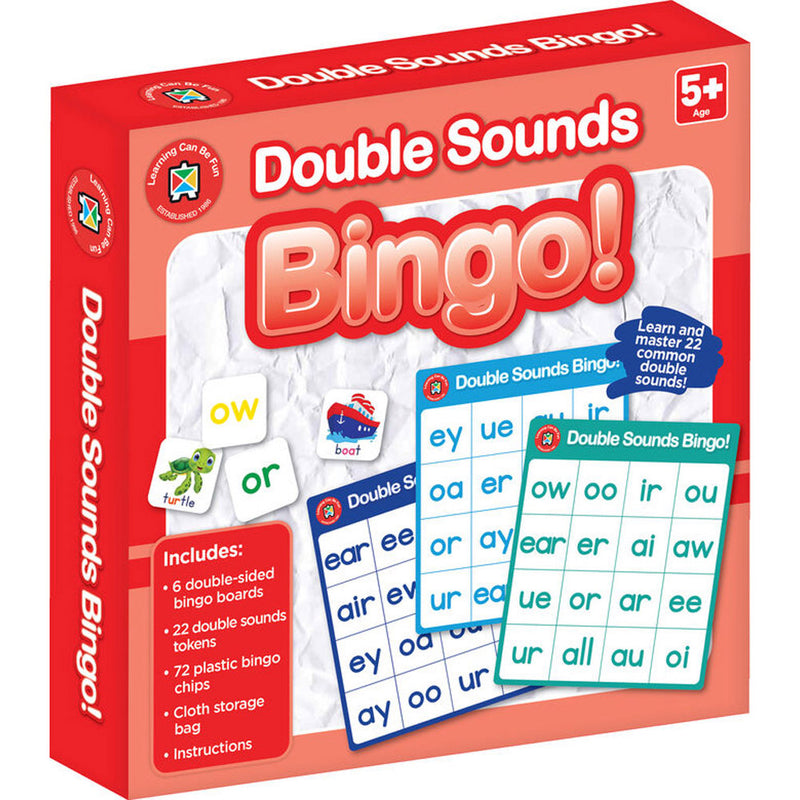 Learning Can Be Fun Double Sounds Bingo