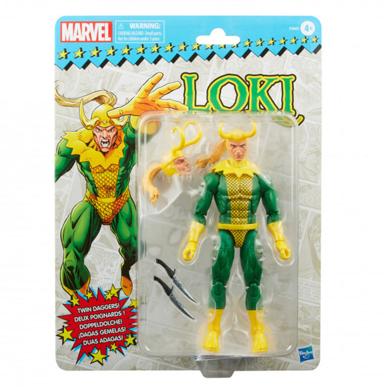  Figura de acción de la colección Retro Marvel Loki