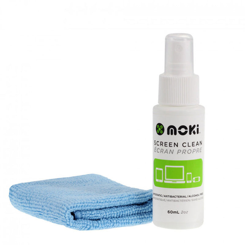  Spray limpiador de pantalla Moki con paño de microfibra