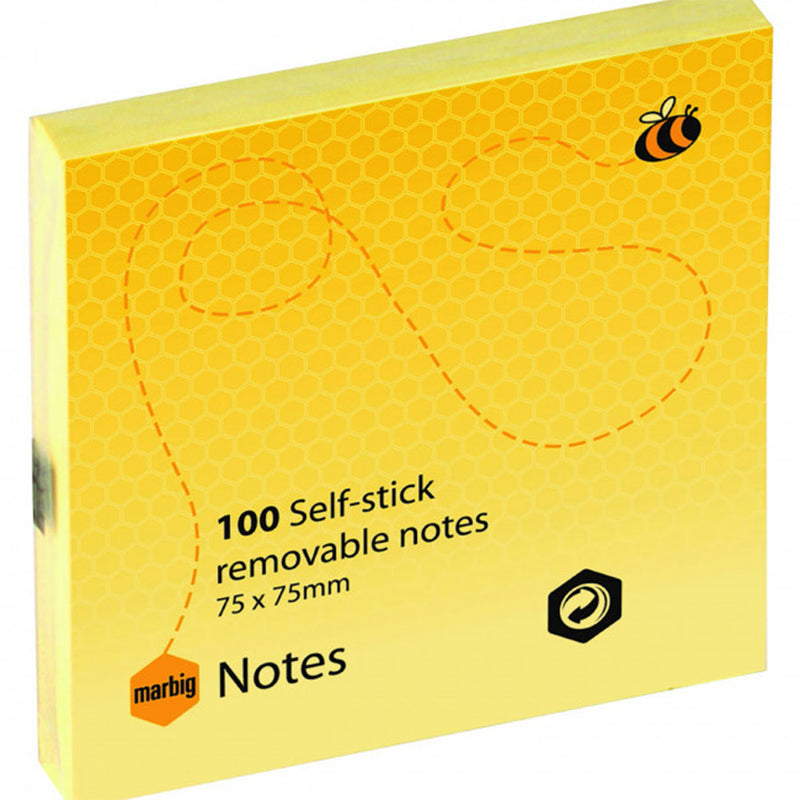 Notas Adhesivas Marbig Amarillas, 12 unidades