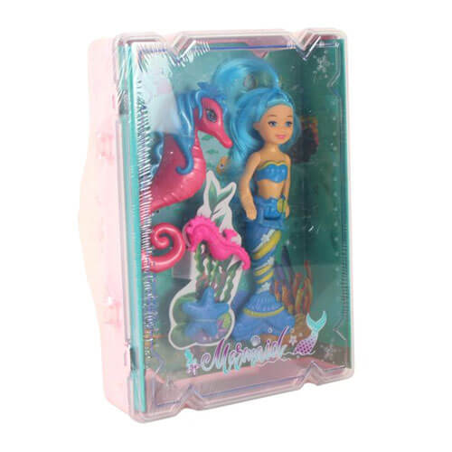 Mermaid and Seahorse Dolls (24x19x6cm)