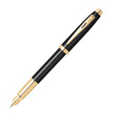 Sheaffer 100 laca preta com caneta -tinteiro dourado