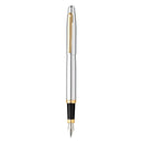 Sheaffer VFM Chrome Fountain Pen with Gold Tone