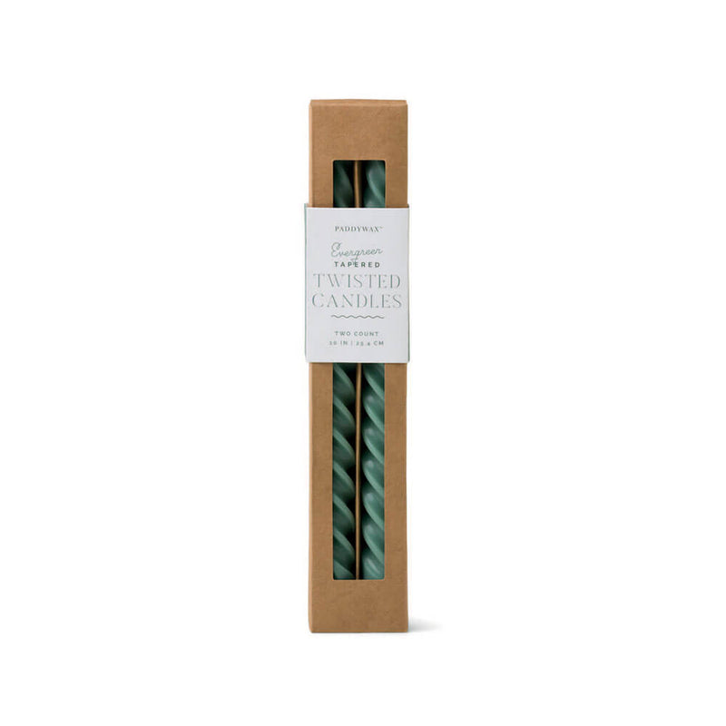 Cypress & Fir Twisted Candles (conjunto de 2)