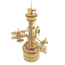  Caja de música de madera mecánica DIY Robotime