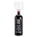 Feliz Aniversário Glass de Vinho Garrafa