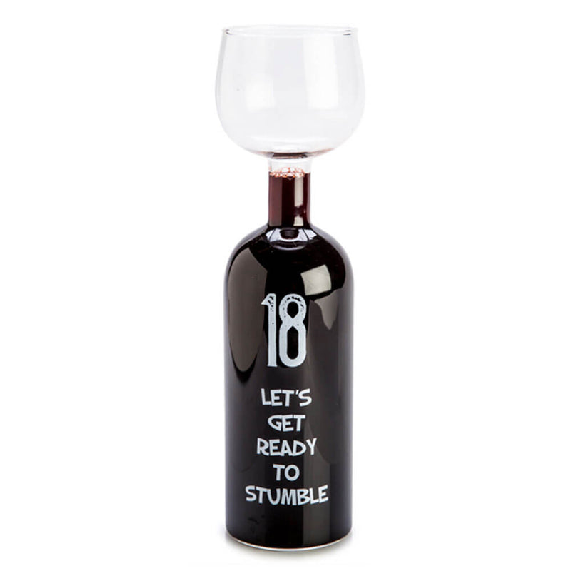 Feliz Aniversário Glass de Vinho Garrafa