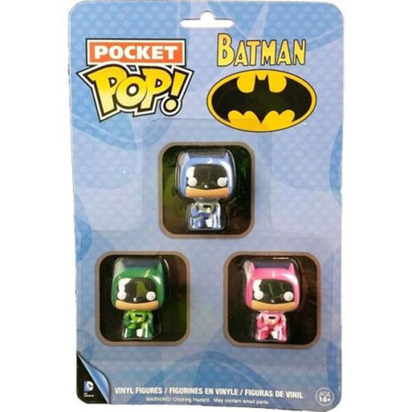 Batman Pink, Green & Blue US Exclusive Pocket Pop! 3 Pack