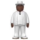  Notorious BIG Biggie Traje Blanco Vinilo Dorado