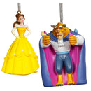Disney Xmas pendurado no ornamento beleza e a besta