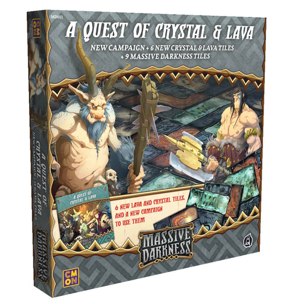 Massive Darkness A Quest of Crystal and Lava Tile Set