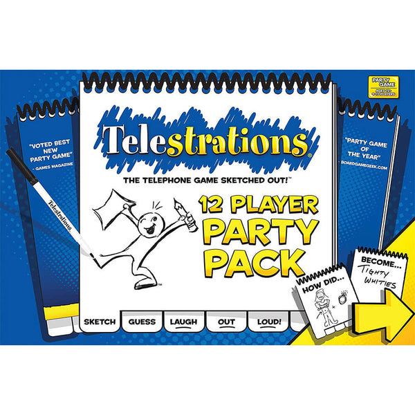 Telestrations 12 Player Board Game Party Pack