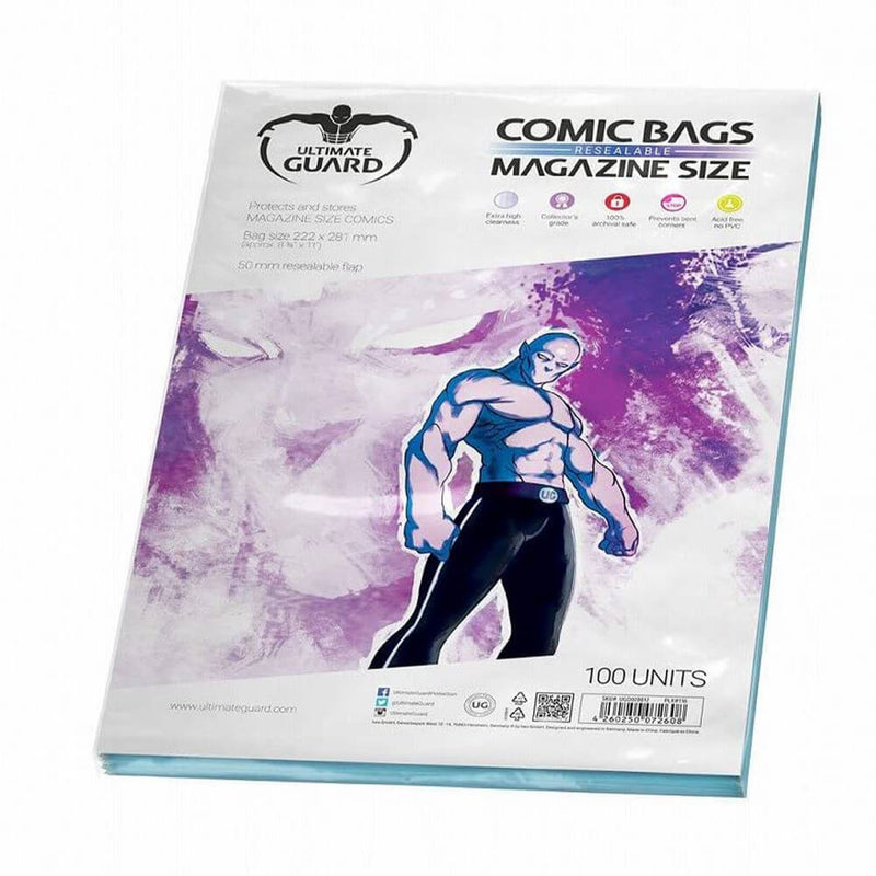 Bolsas de cómics Ultimate Guard resellables, paquete de 100