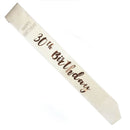 ORO ROSE DE CUMPLEAÑOS EN LA SASH WHITE