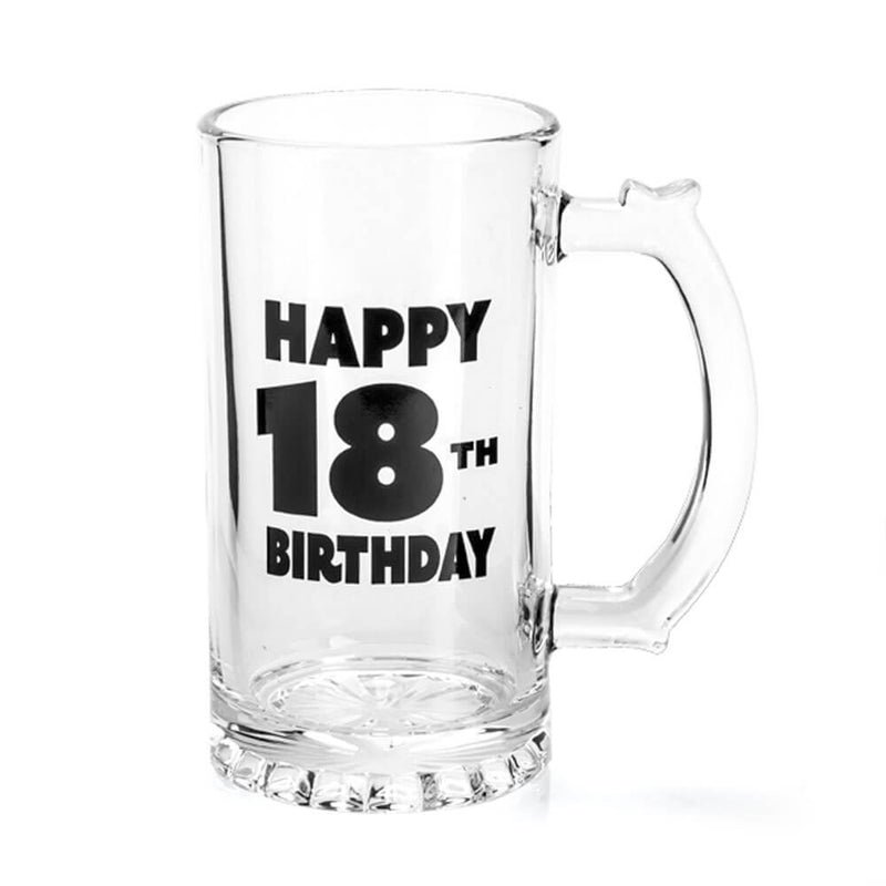 Feliz aniversário cerveja Stein