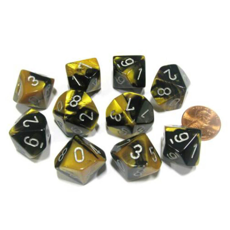 Conjunto de Gêmeos Poliússicos de 10 mortos de Chessex D10