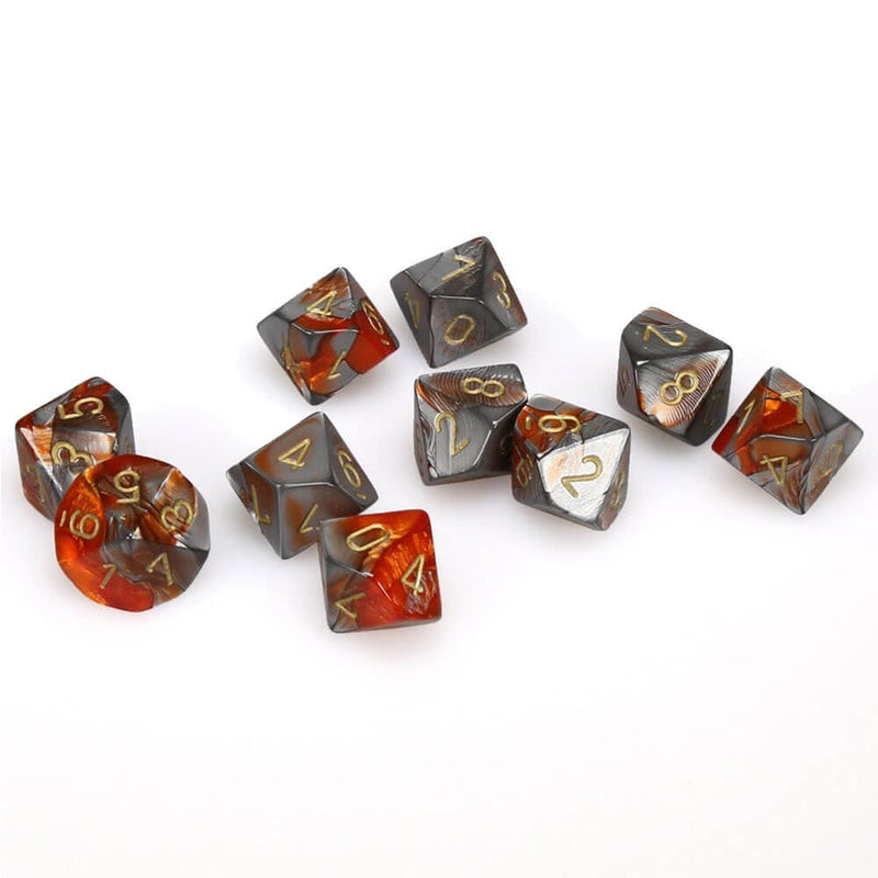 Conjunto de Gêmeos Poliússicos de 10 mortos de Chessex D10