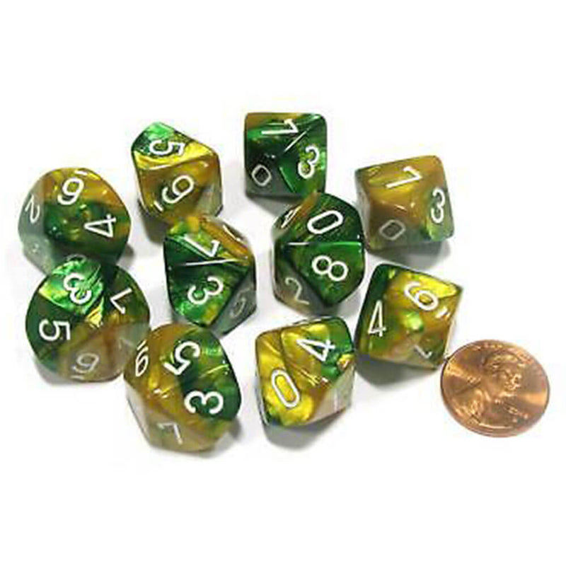 Conjunto de Gêmeos Poliússicos de 10 mortos de Chessex D10