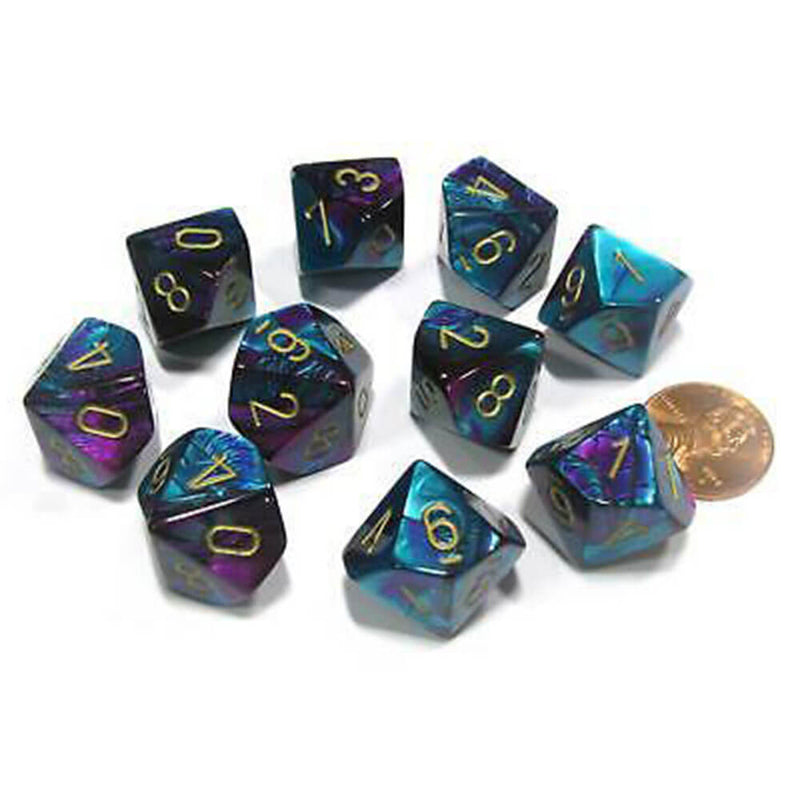 Conjunto de Gêmeos Poliússicos de 10 mortos de Chessex D10