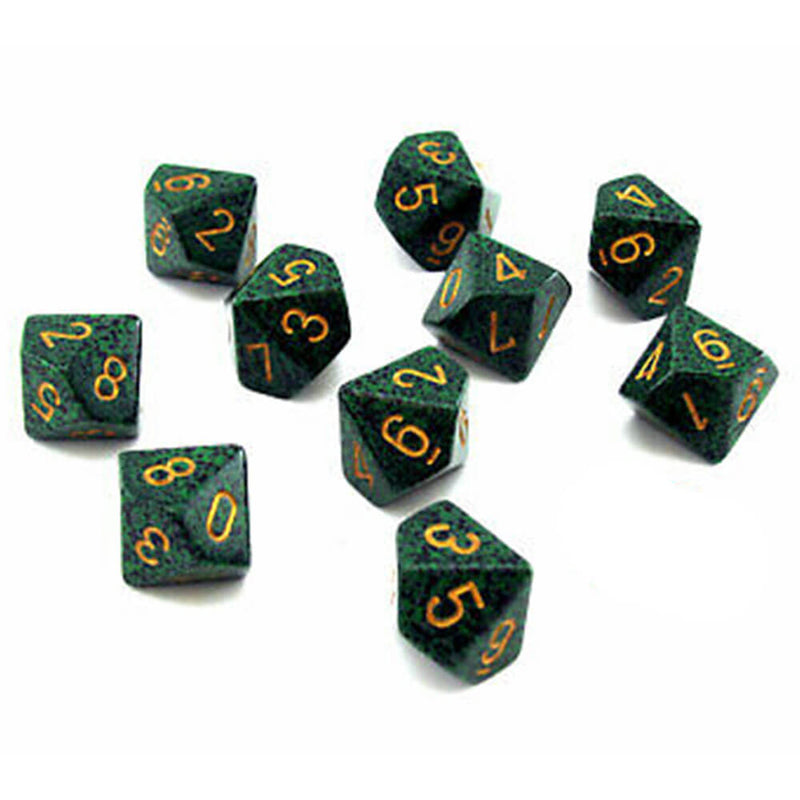 CHESSEX D10 Conjunto poliédrico de 10 mortos