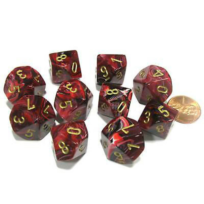 Conjunto de vórtice de 10 mortes de Chessex D10