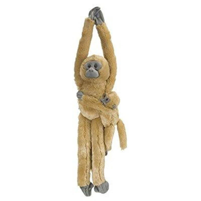 Macaco da República Selvagem com brinquedo de pelúcia para bebês