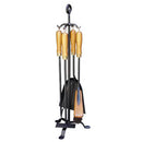  FireUp Juego de herramientas contra incendios Mango de madera con soporte