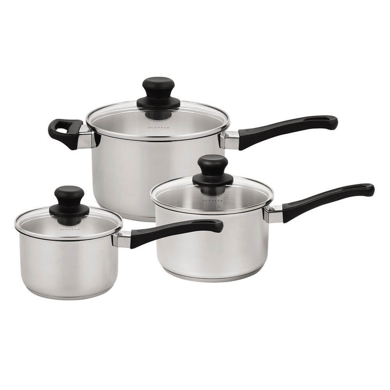 Scanpan Classic Inox Saucepan Set of 3