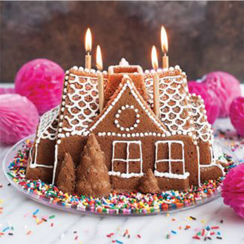 Nordic Ware Gingerbread House Bundt Aluminum Pan