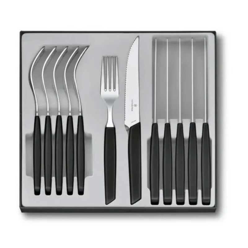  Victorinox Cubertería Moderna Juego de Mesa (Negro)