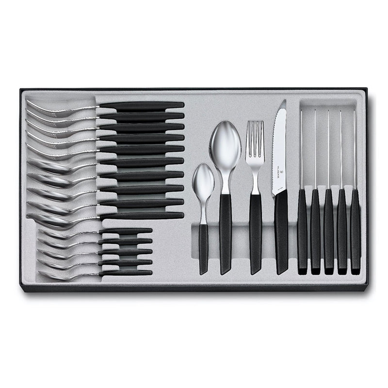  Victorinox Cubertería Moderna Juego de Mesa (Negro)