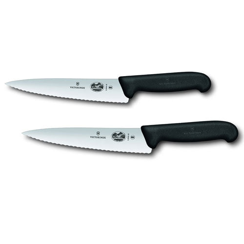 Victorinox Cooks Wavy Edge Carving Knife (Fibrox)