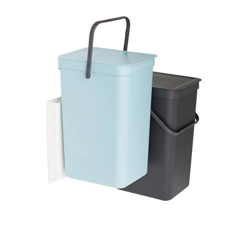  Brabantia Papelera empotrable Sort & Go (menta/gris)