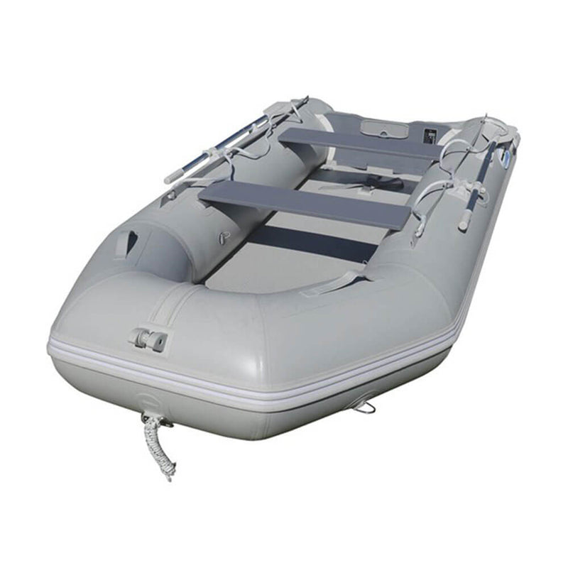  Barco inflable de PVC con cubierta de aire (gris)