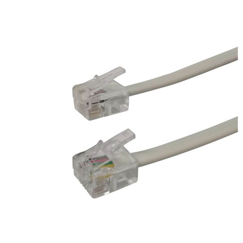  Cable conector a conector RJ12 de 6 posiciones y 4 conductores