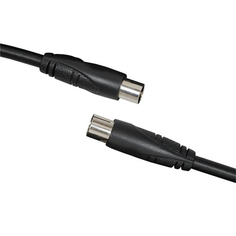  Cable coaxial de enchufe a enchufe de TV (negro)