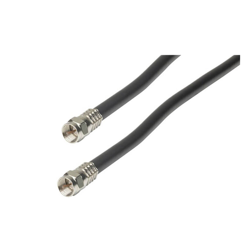  Cable de blindaje cuádruple RG6 de alta calidad (negro)