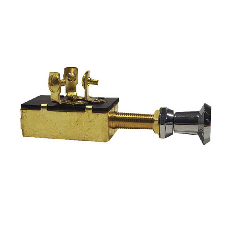  Interruptor de latón (dorado y blanco)