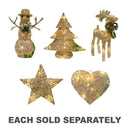 Sparkling Cotton Thread Christmas Décor w/ Lights