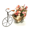 Bicicleta de três rodas de Flowerpot de Rose com decoração de flores