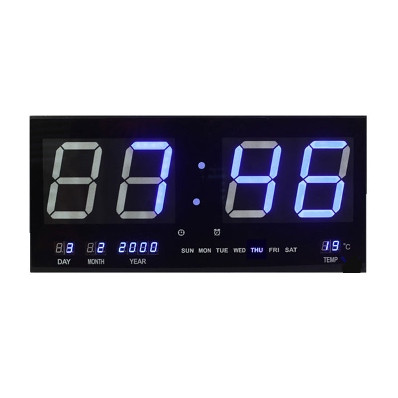  Reloj de pared LED multifuncional (negro)