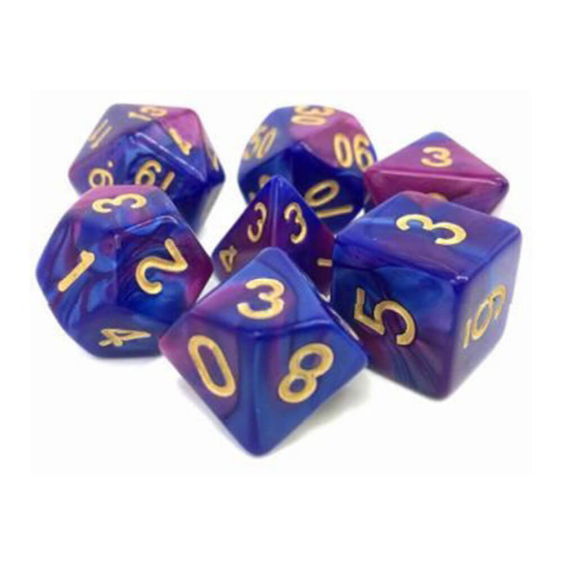 TMG Dice Prismatic Blast Purple/Blue Fusion (Set of 7)