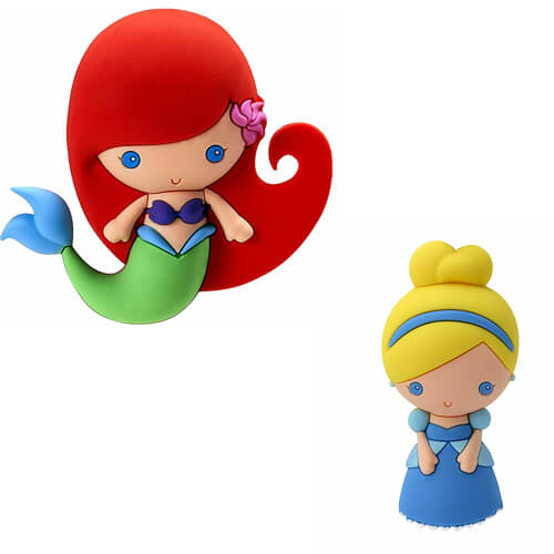 Magnet 3D Foam Disney Princess