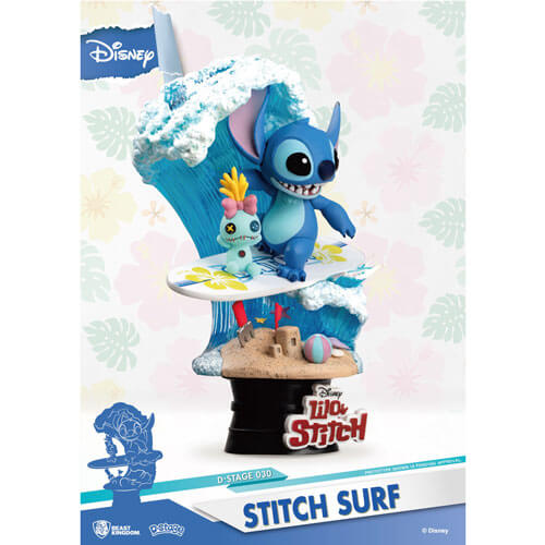 D Select Lilo and Stitch Stitch Surf Figure