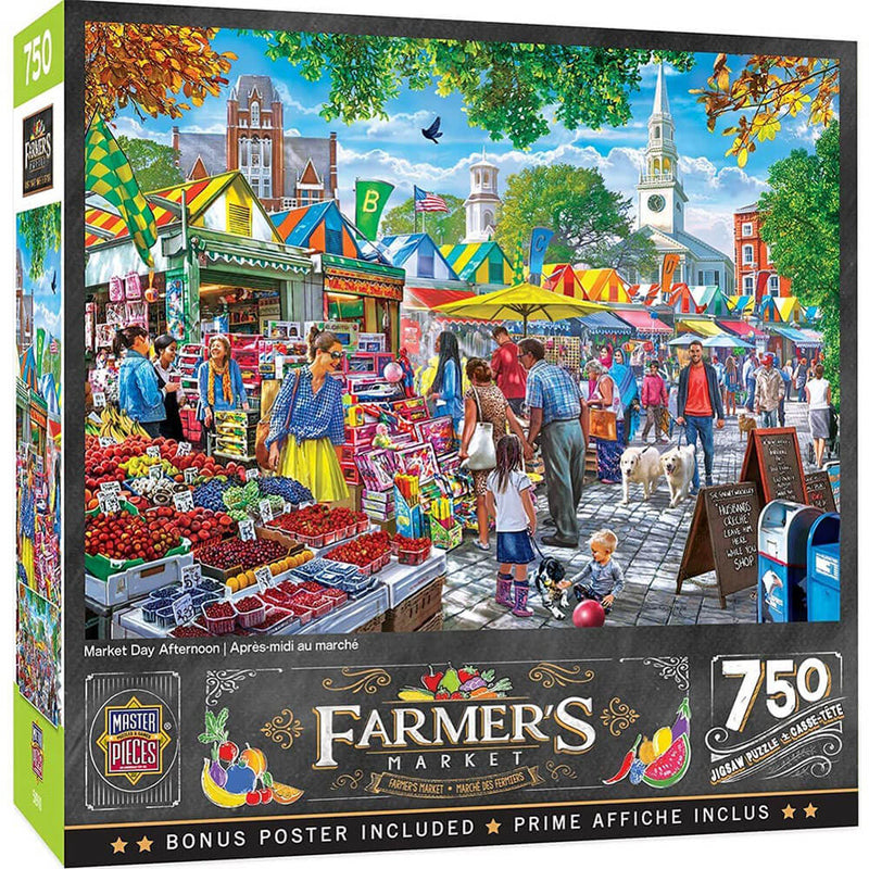 Mercado de obras -primas do fazendeiro 750pc Puzzle