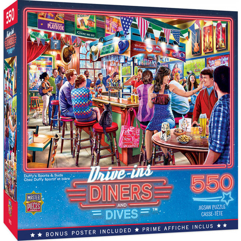 Drive-ins Ciners & Dives 550pc Puzzle
