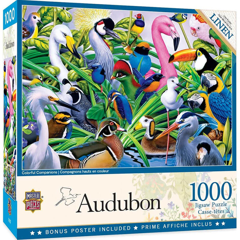 Obras -primas do Audubon 1000pc quebra -cabeça
